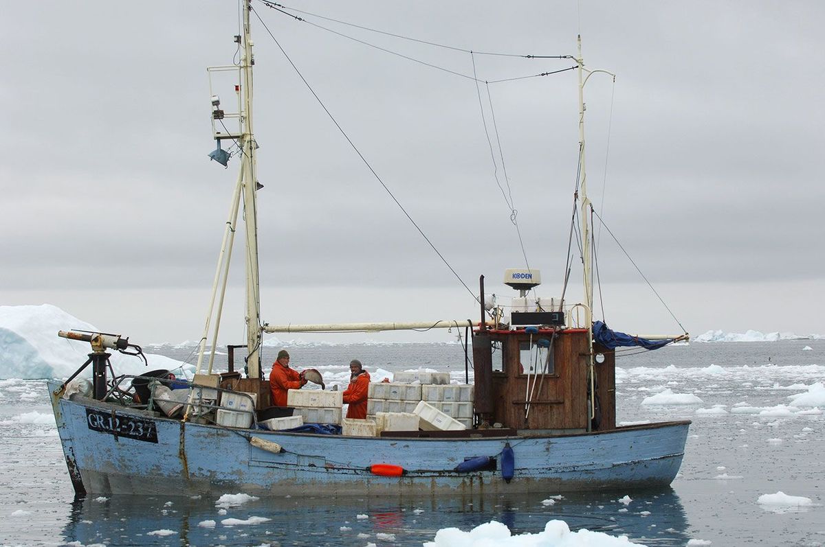 グリーンランドの漁師