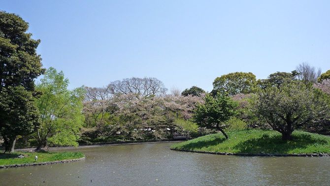 往時の姿を残す「源平池」（画像＝baggio4ever／CC BY 3.0／Wikimedia Commons）