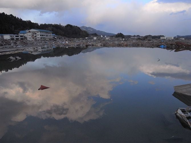 2011年3月17日の陸前高田市