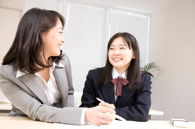 塾の先生と生徒