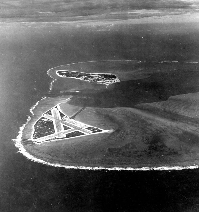 ミッドウェー島（1941年撮影）