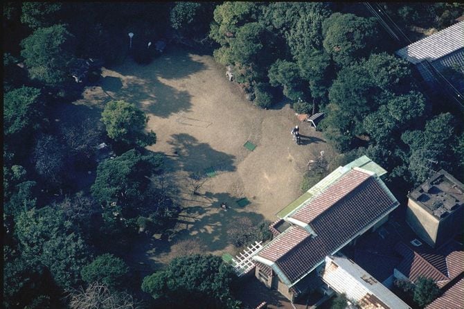 脳梗塞で倒れた後の様子が不明だった田中角栄の姿を捉えたスクープ写真(1985年撮影)