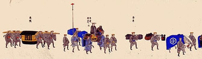 園部藩参勤交代行列図（写真＝CC BY-SA 3.0／Wikimedia Commons）