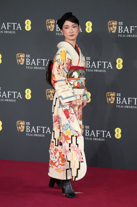 映画賞「BAFTA Film Awards in London」に参加した伊藤詩織氏、イギリス、2025年2月26日