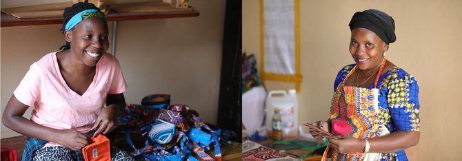 工房で働く多くがシングルマザー。仕事が自信になり笑顔も増えた。