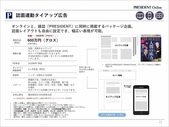 誌面連動タイアップ広告