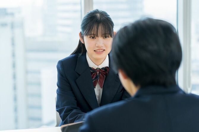 高校生のインタビュー
