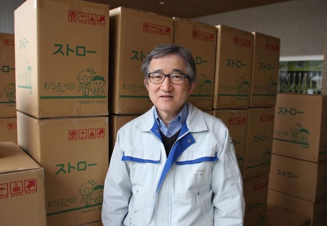 磯田拓也氏。1960年生まれ。岡山県立高、大分大学工学部卒業後、日本電産に入社。99年にシバセ工業に入社し、工場長を経て2005年に社長就任