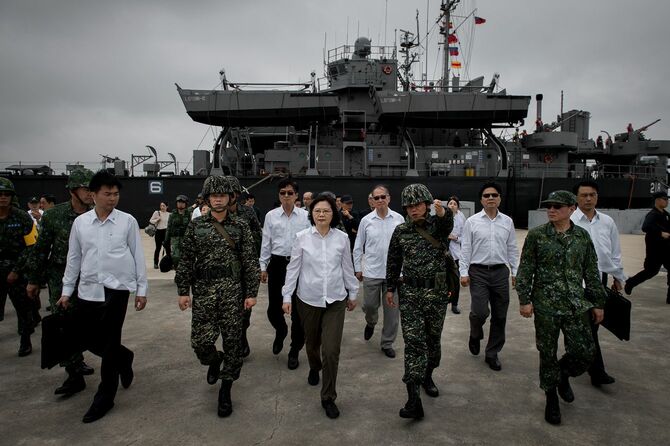 2017年5月25日、米太平洋軍が現役の将官を派遣した年次演習「漢光33号」にて
