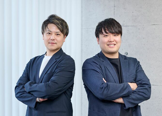 ［写真右］ 株式会社LeaguE代表取締役CEO 武智翔太郎（たけち・しょうたろう） ［写真左］ 株式会社LeaguE取締役副社長COO 永山大地（ながやま・だいち）