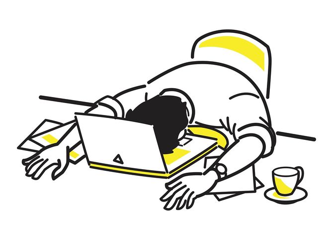 仕事でとても疲れています