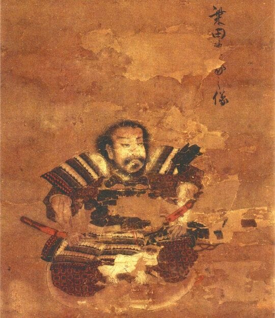 柴田勝家像(部分)