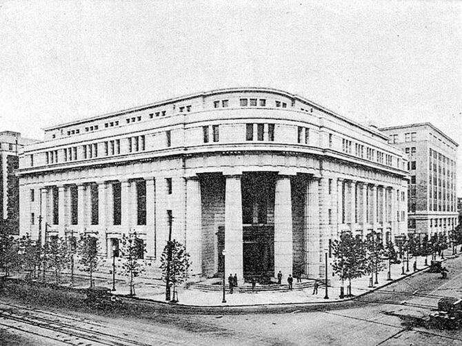 東京・丸の内にあった第一銀行本店（1930年）