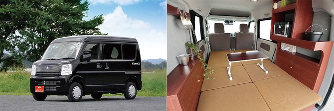 軽自動車ベースの「軽キャンパー」なら200万円台から手に入る。