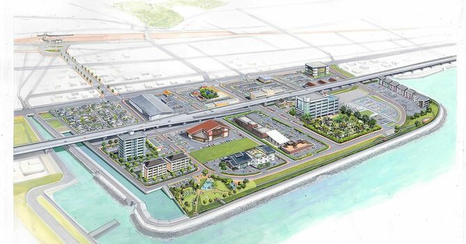 「あらお海陽スマートタウン」の完成予想図