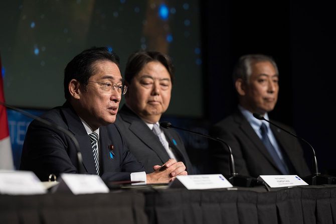 2023年1月13日、岸田総理立ち会いの下、林外務大臣とブリンケン国務長官が「日・米宇宙協力に関する枠組協定」に署名した