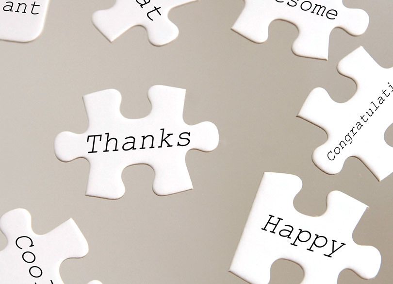 感謝の言葉を毎日書けば、幸せが続く