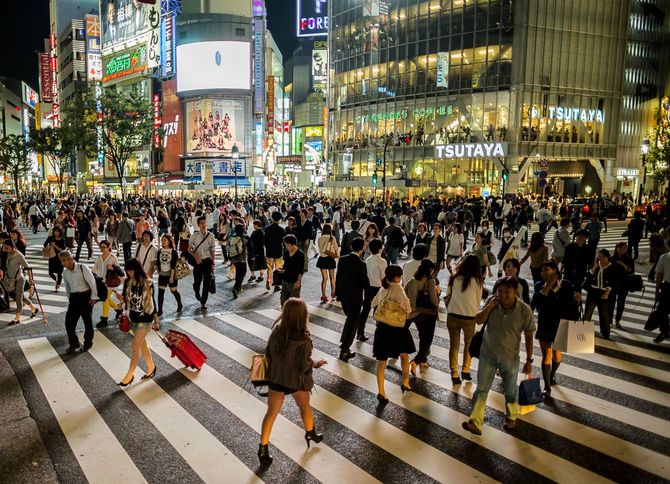 2012年10月5日の渋谷スクランブル交差点