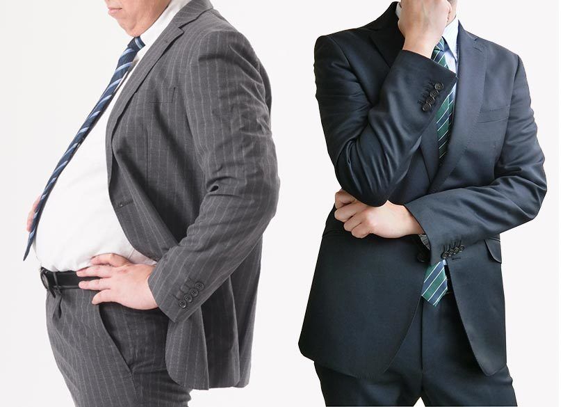 病気リスクが高い体形・長生きする体形