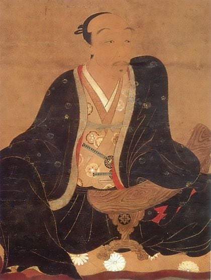 紙本著色 前田利家像 個人蔵