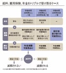給料、雇用保険、年金をトリプルで受け取るケース