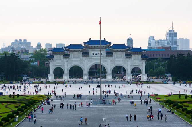 台湾、台北の蒋介石記念庭園