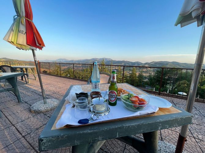 ウルバーニア郊外のホテルからの眺望