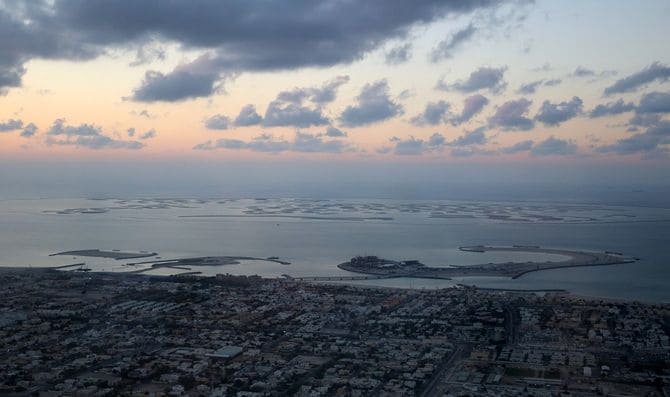 ブルジュ・ハリファから眺める「ザ・ワールド」