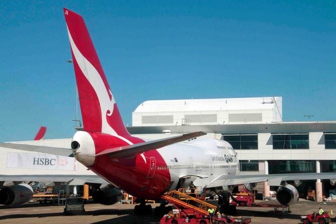 カンタス航空の航空機