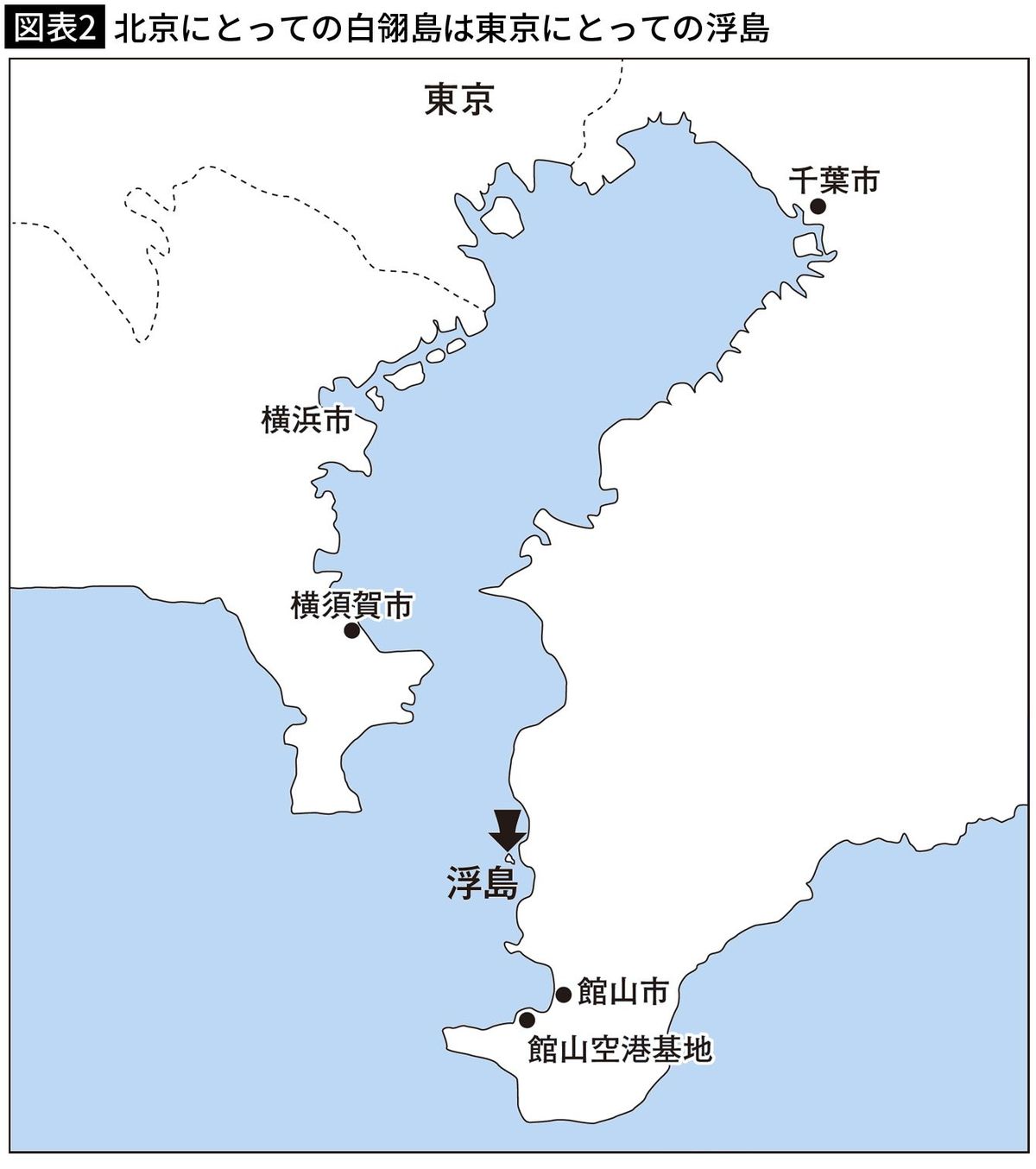 【図表2】北京にとっての白翎島は東京にとっての浮島