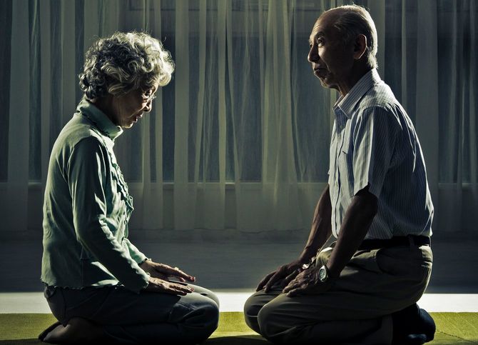 日本のシニアカップル