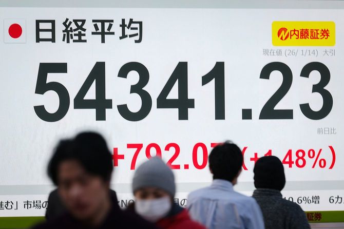 東京市場／初の5万4000円台の日経平均株価