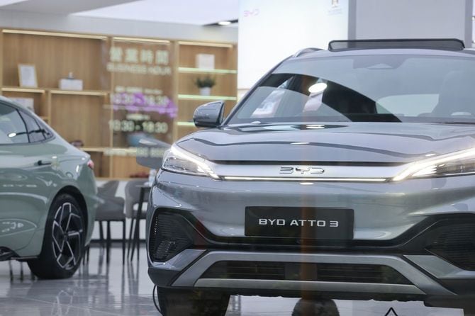 BYDの自動車