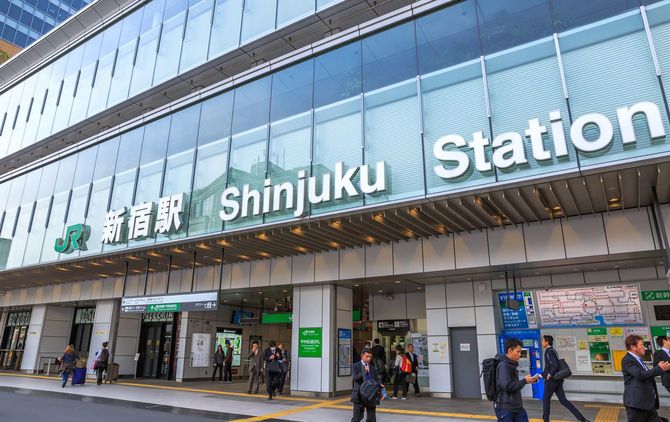 2017年4月17日の新宿駅南口