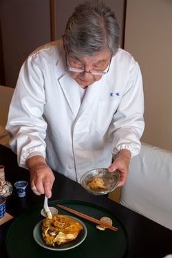 京味の主人、西健一郎氏（故人）。店は2019年に閉店した