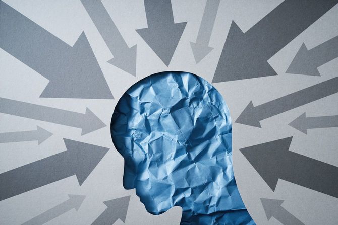 ストレスが溜まった人のコンセプトイメージ