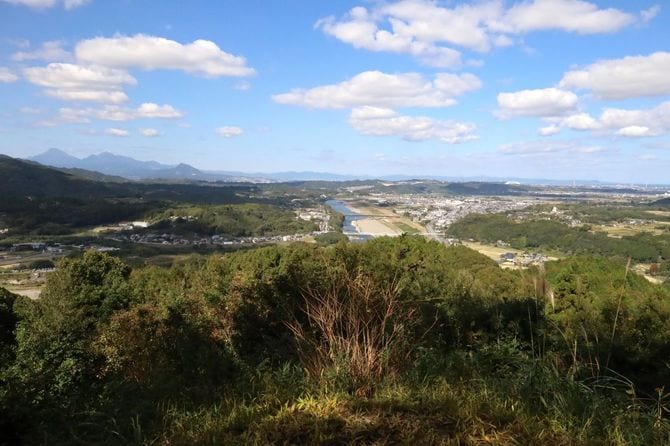 鶴賀城から北の眺望