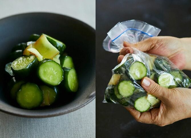 きゅうりと生姜の漬物