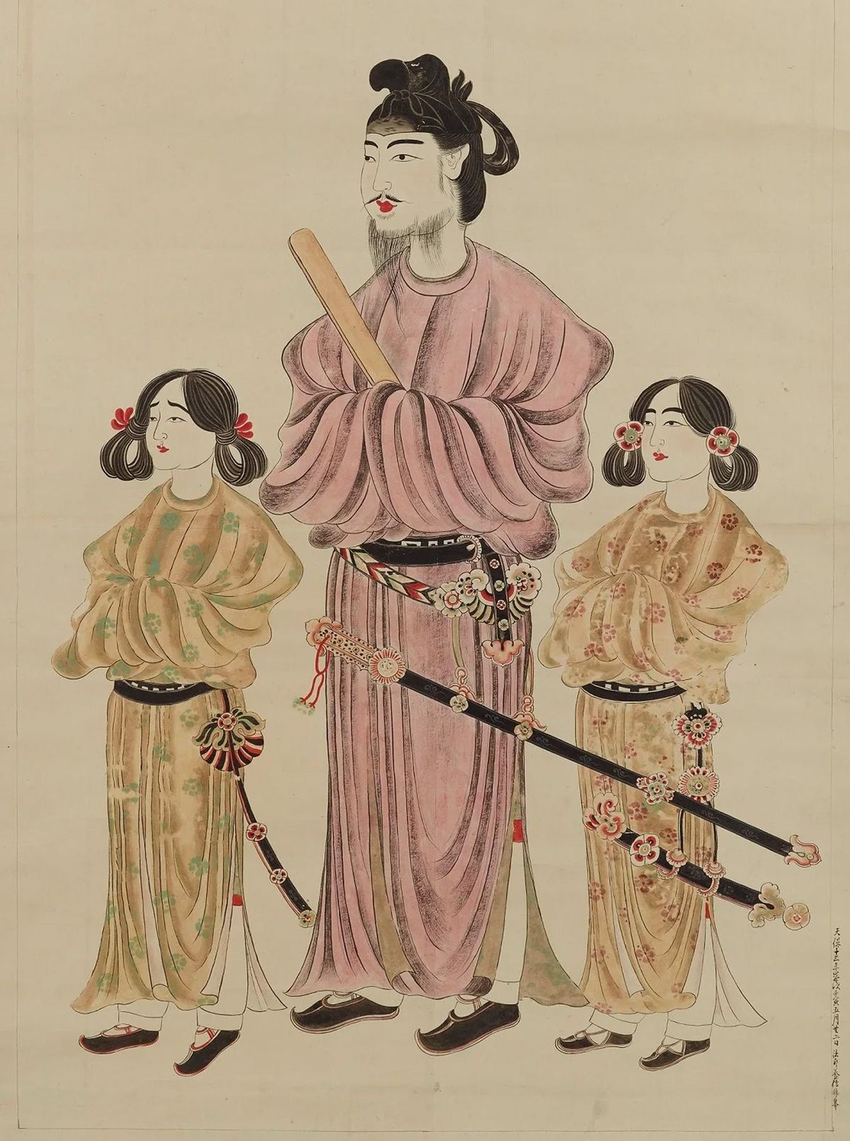 狩野（晴川院）養信筆「聖徳太子二王子像」（模本）東京国立博物館蔵