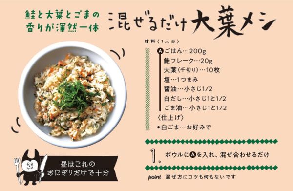混ぜるだけ大葉メシ