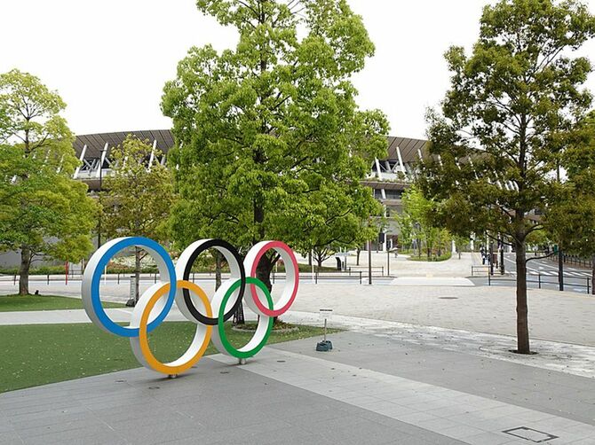オリンピックシンボル（写真＝CC-BY-4.0／Wikimedia Commons）