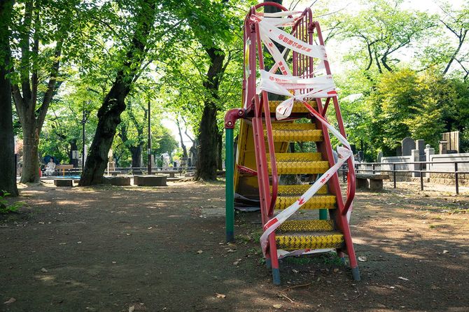 公園遊具使用禁止