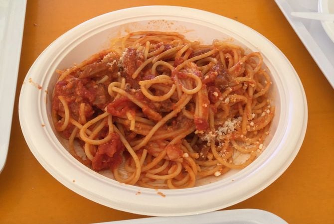 2016年アマトリーチェ避難所の食事