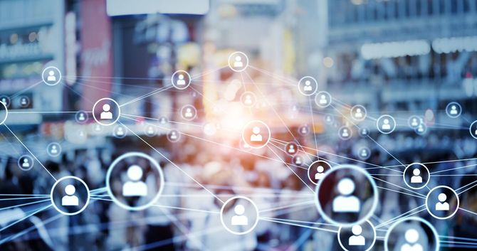 人のコミュニケーションネットワークの概念