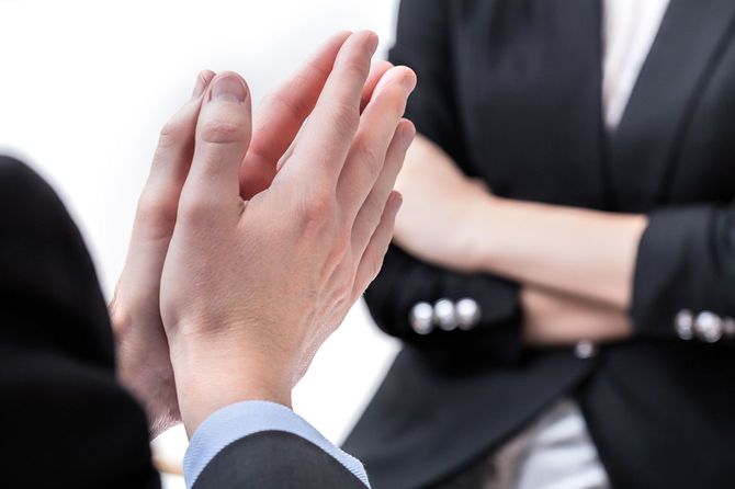 ビジネスのジェスチャー