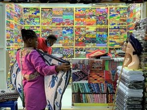 ナイロビの布地店