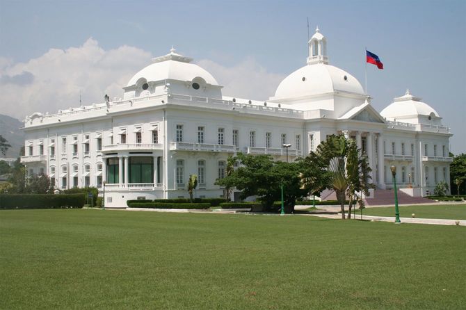 ポルトープランスにあるハイチ大統領の公邸