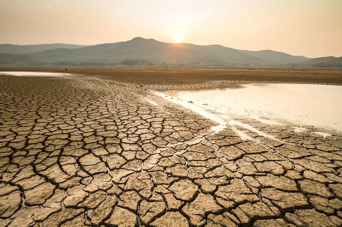 干ばつと気候変動の影響