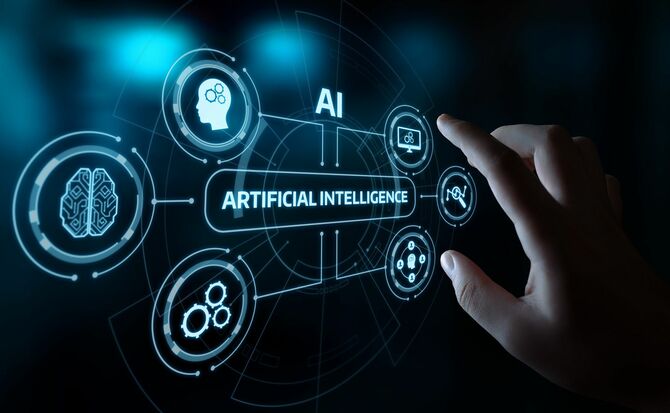 人工知能 機械学習 ビジネス インターネット技術コンセプト