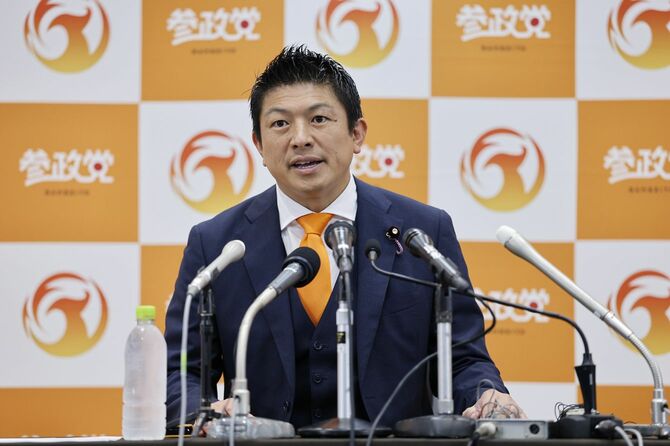 参政党・神谷代表=2025年7月20日